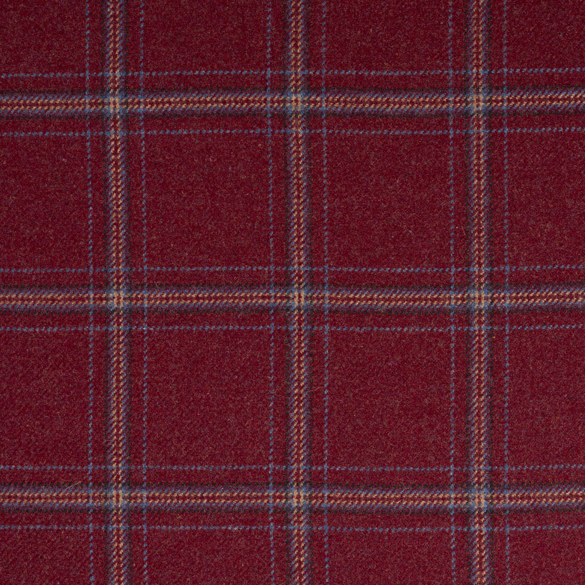 Purchase 82344 | Blackburn Merino Plaid, Redwood - Schumacher Fabric