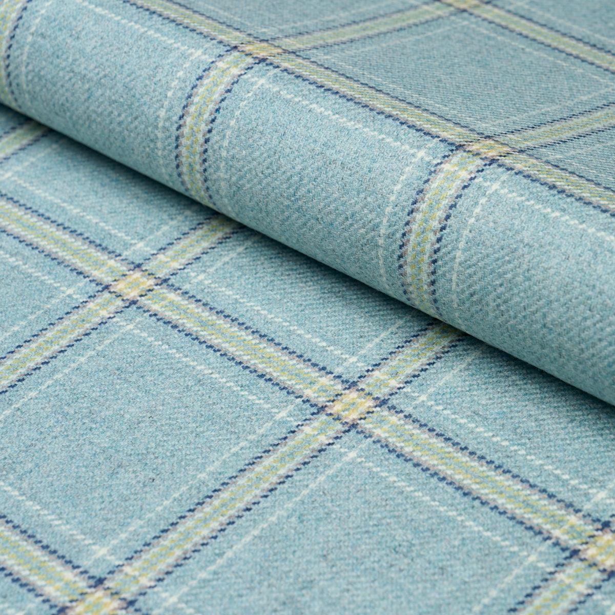 Purchase 82347 | Blackburn Merino Plaid, Robin'S Egg - Schumacher Fabric