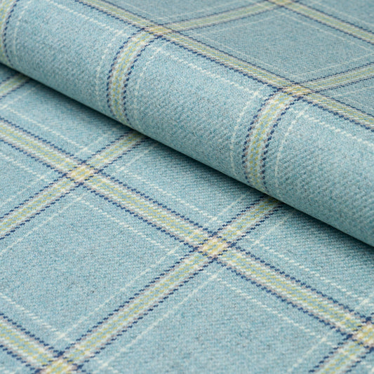 Purchase 82347 | Blackburn Merino Plaid, Robin'S Egg - Schumacher Fabric