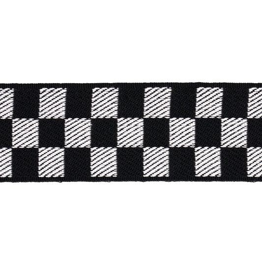 Purchase 82480 | Zee Tape, Black & Ivory - Schumacher Trim