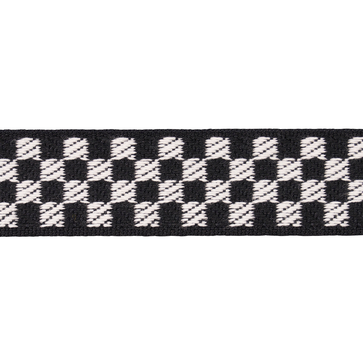 Purchase 82490 | Zee Tape Narrow, Black & Ivory - Schumacher Trim