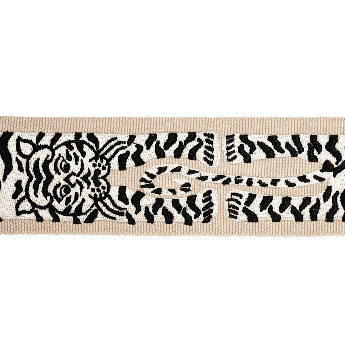 Purchase 82510 | Le Tigre Embroidered Trim, Neutral - Schumacher Trim