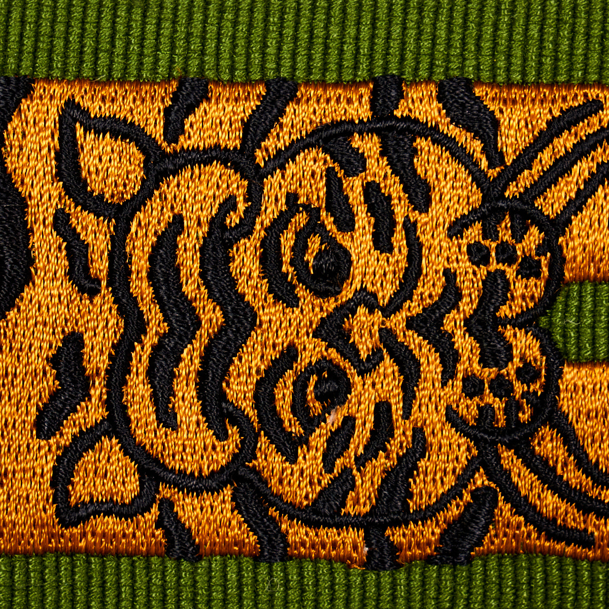 Purchase 82511 | Le Tigre Embroidered Trim, Green - Schumacher Trim