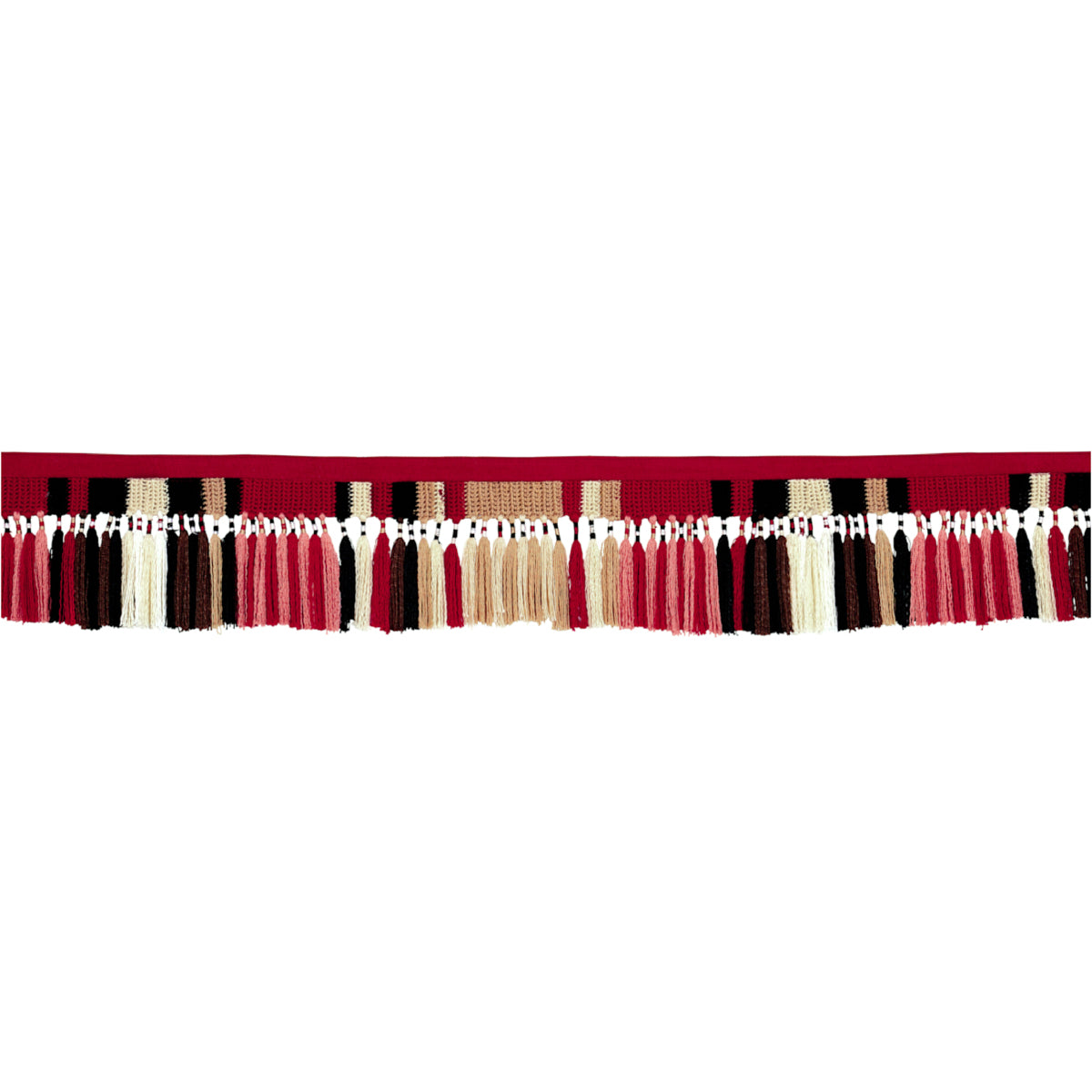 Purchase 82520 | El Morocco Handmade Tassel Trim, Warm Multi - Schumacher Trim