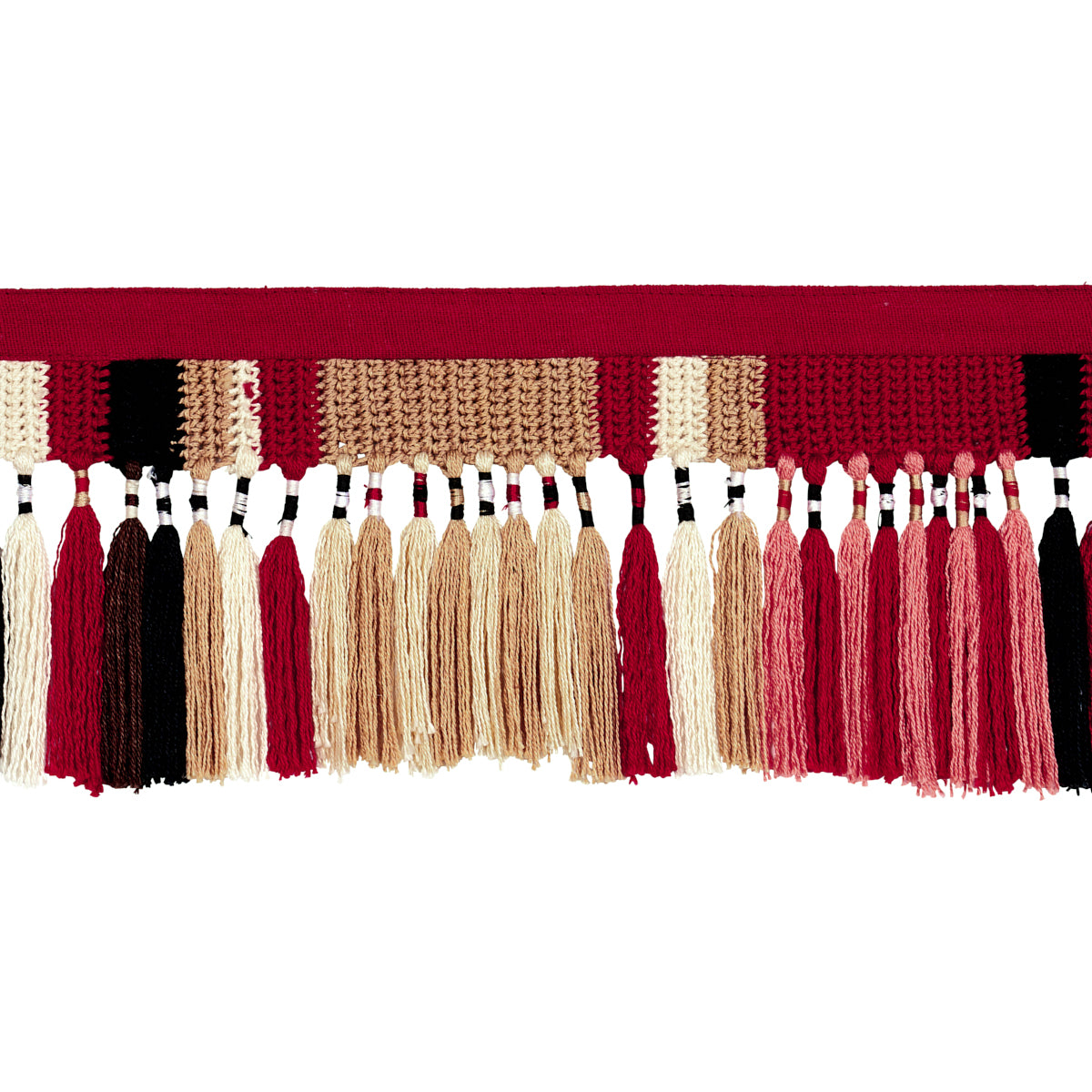 Purchase 82520 | El Morocco Handmade Tassel Trim, Warm Multi - Schumacher Trim