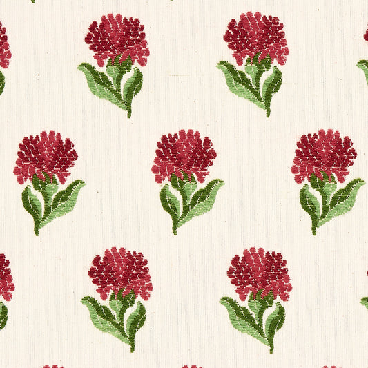 Purchase 82630 | Azulejos, Garnet - Schumacher Fabric