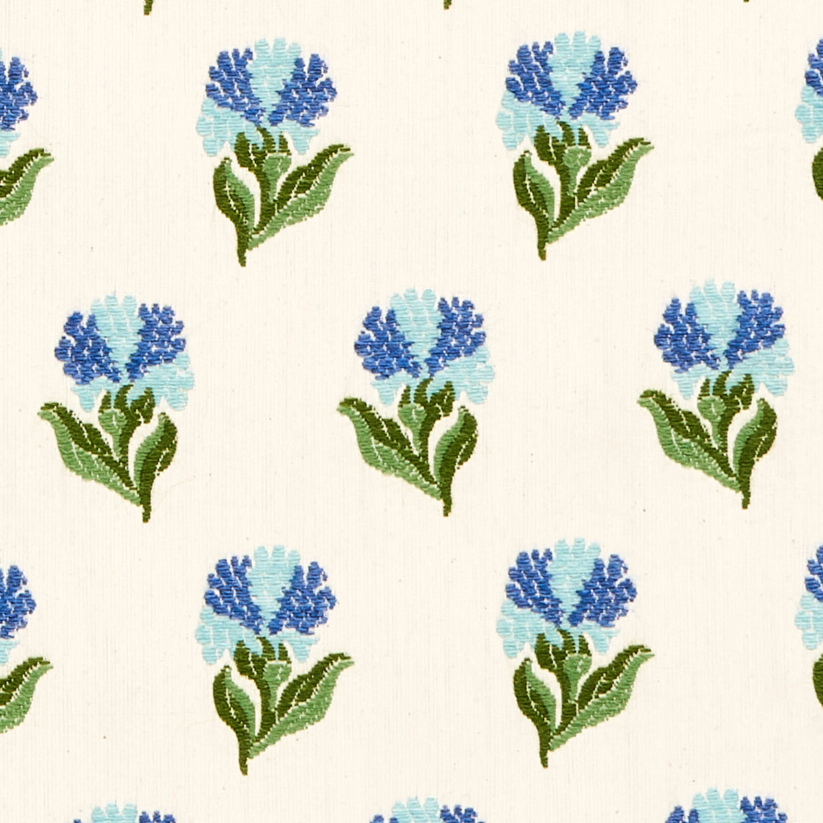 Purchase 82631 Rosina Floral, Cornflower by Schumacher Fabric