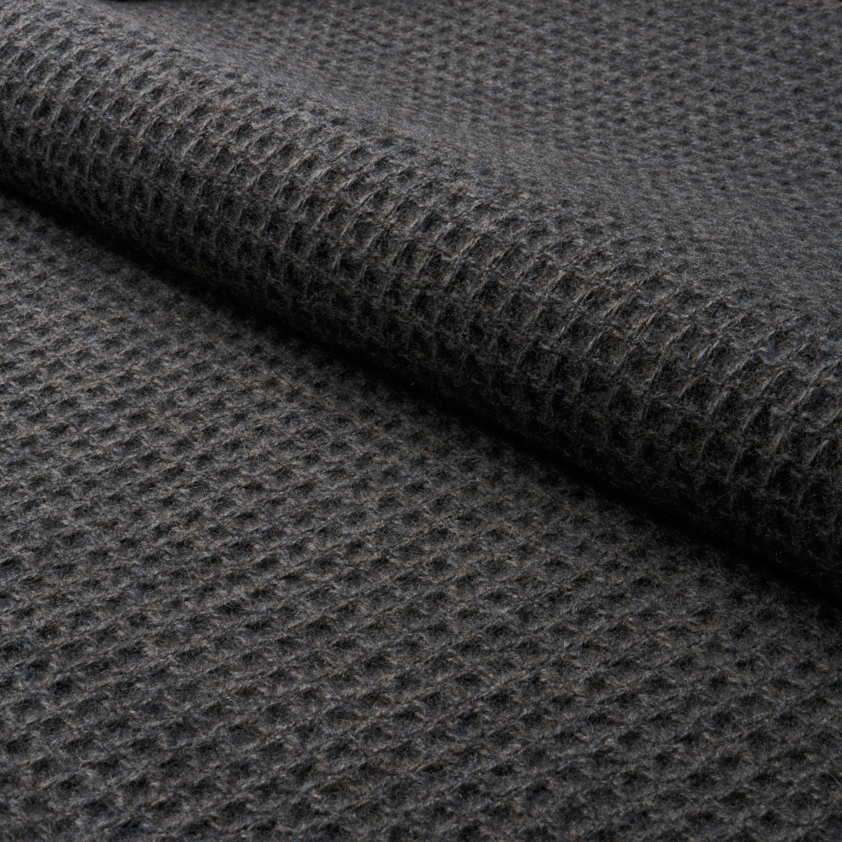 Purchase 82642 | Walden Wool Texture, Charcoal - Schumacher Fabric