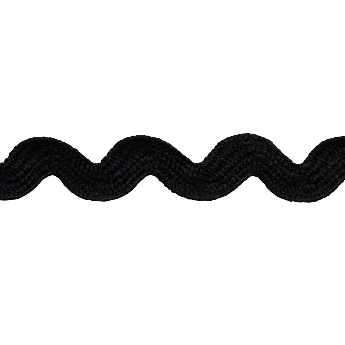 Purchase 82714 | Ric Rac Tape Medium, Black - Schumacher Trim