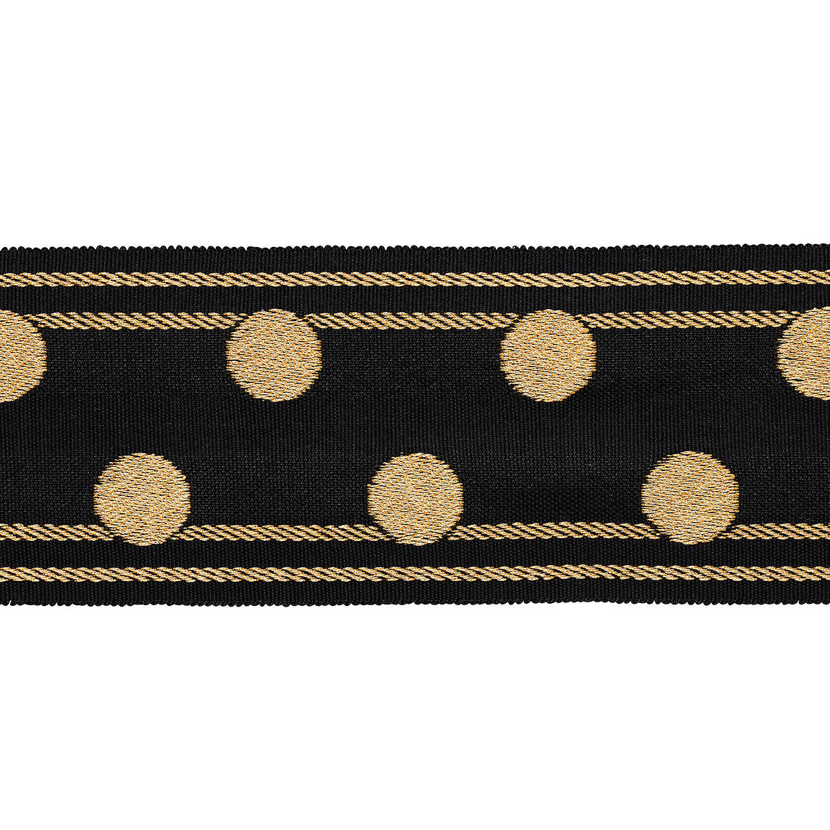 Purchase 82791 | Bianca Tape, Gold Noir - Schumacher Trim