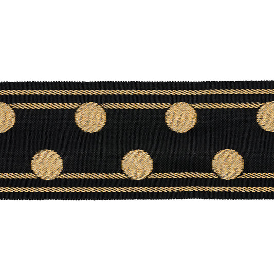 Purchase 82791 | Bianca Tape, Gold Noir - Schumacher Trim