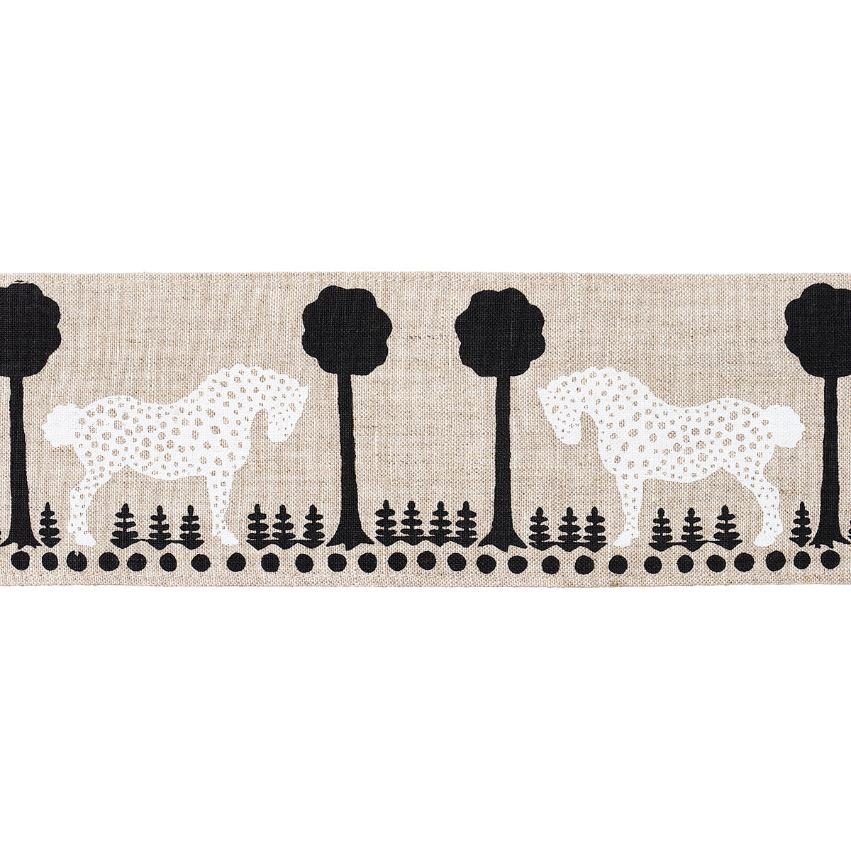 Purchase 82810 | Polka Dot Pony Tape, Natural - Schumacher Trim