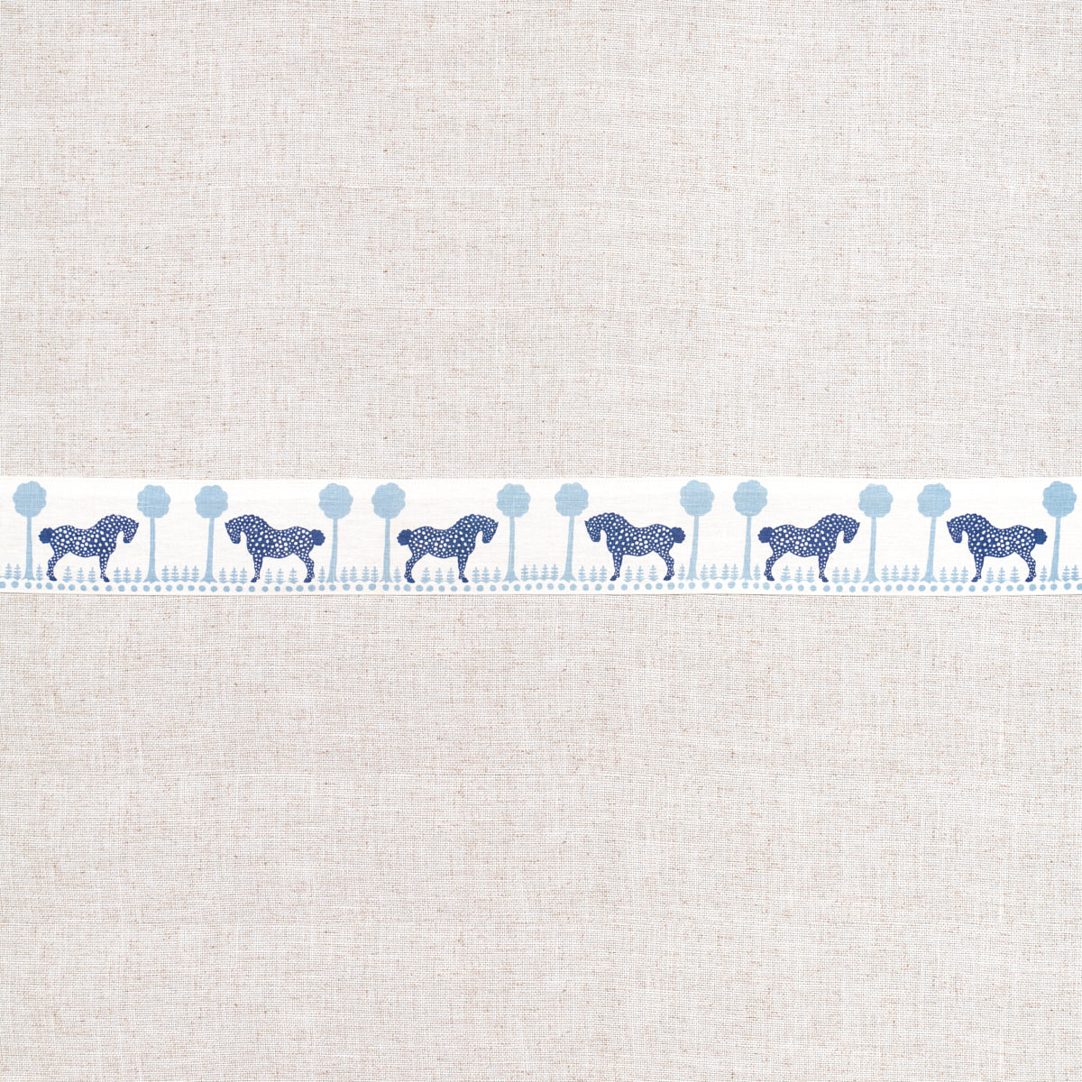 Purchase 82811 | Polka Dot Pony Tape, Blue - Schumacher Trim