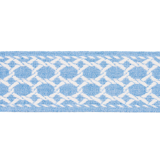 Purchase 82821 | Lattice Indoor/Outdoor Tape, Chambray - Schumacher Trim
