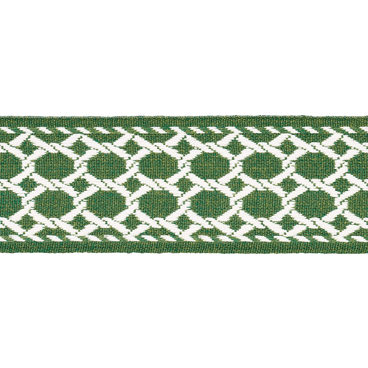 Purchase 82822 | Lattice Indoor/Outdoor Tape, Green - Schumacher Trim