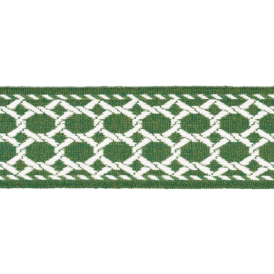 Purchase 82822 | Lattice Indoor/Outdoor Tape, Green - Schumacher Trim