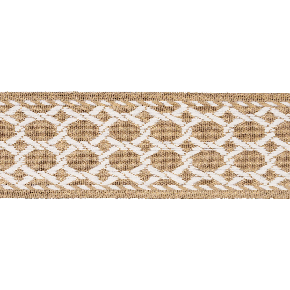 Purchase 82823 | Lattice Indoor/Outdoor Tape, Sand - Schumacher Trim