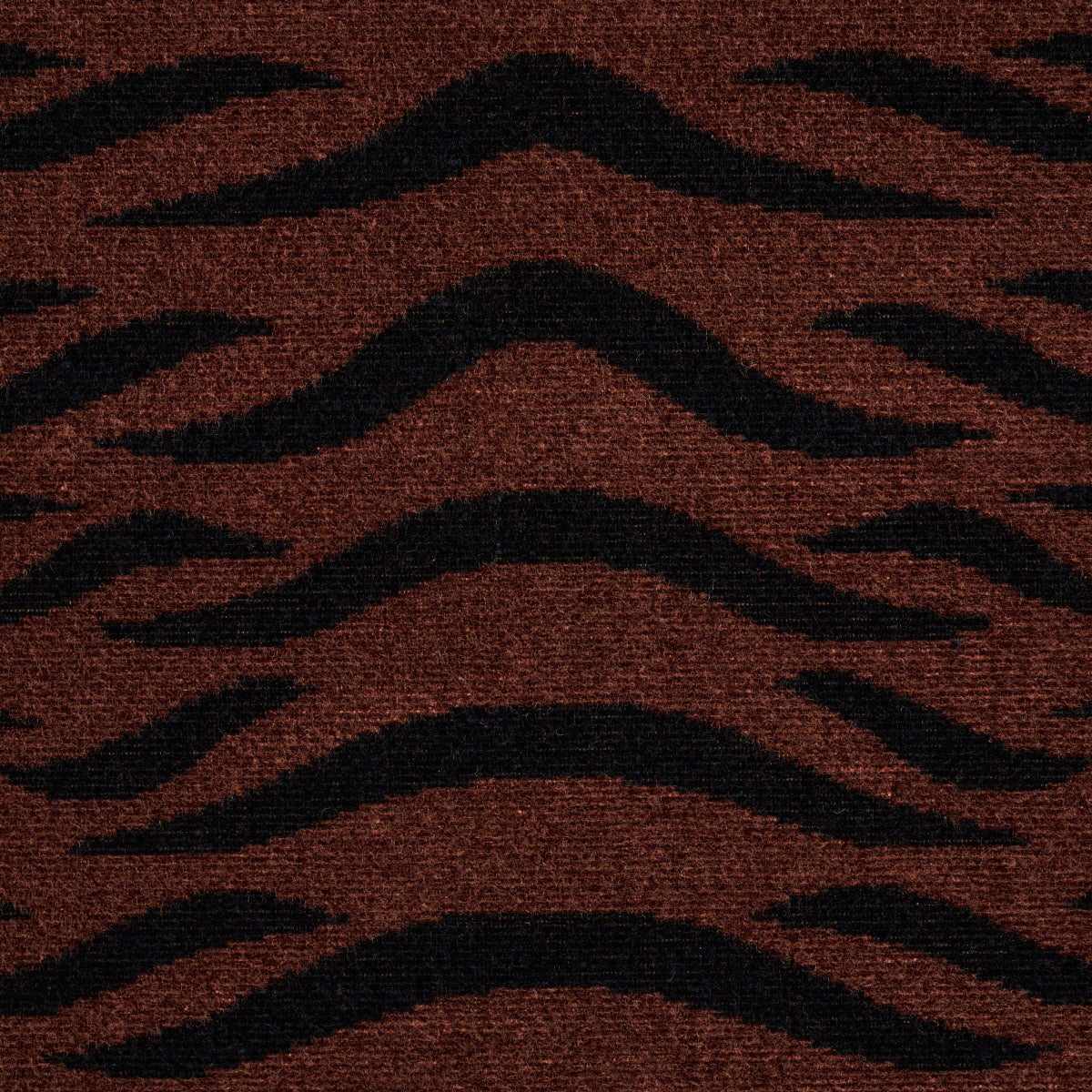 Schumacher Atlas Wool Texture Dark Copper Fabric - SCH 82361