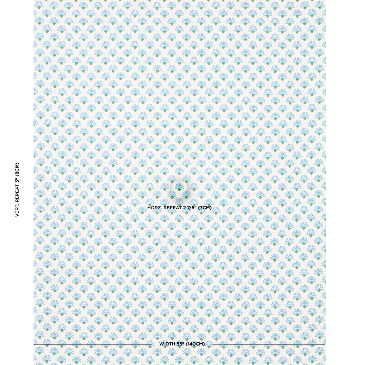 Purchase 83050 | Bouquet Toss, Lagoon - Schumacher Fabric