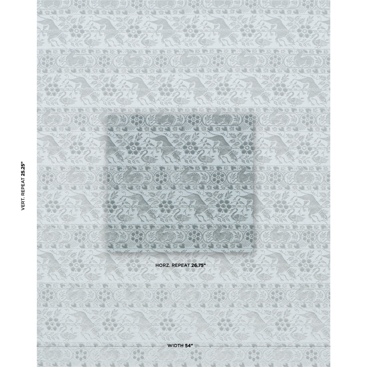 Purchase 83120 | Animali, Slate Blue - Schumacher Fabric