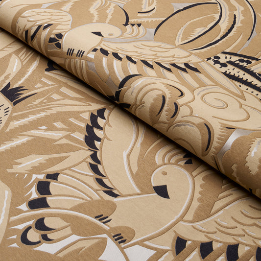 Purchase 83180 | Parrots Moderne, Sandstone - Schumacher Fabric
