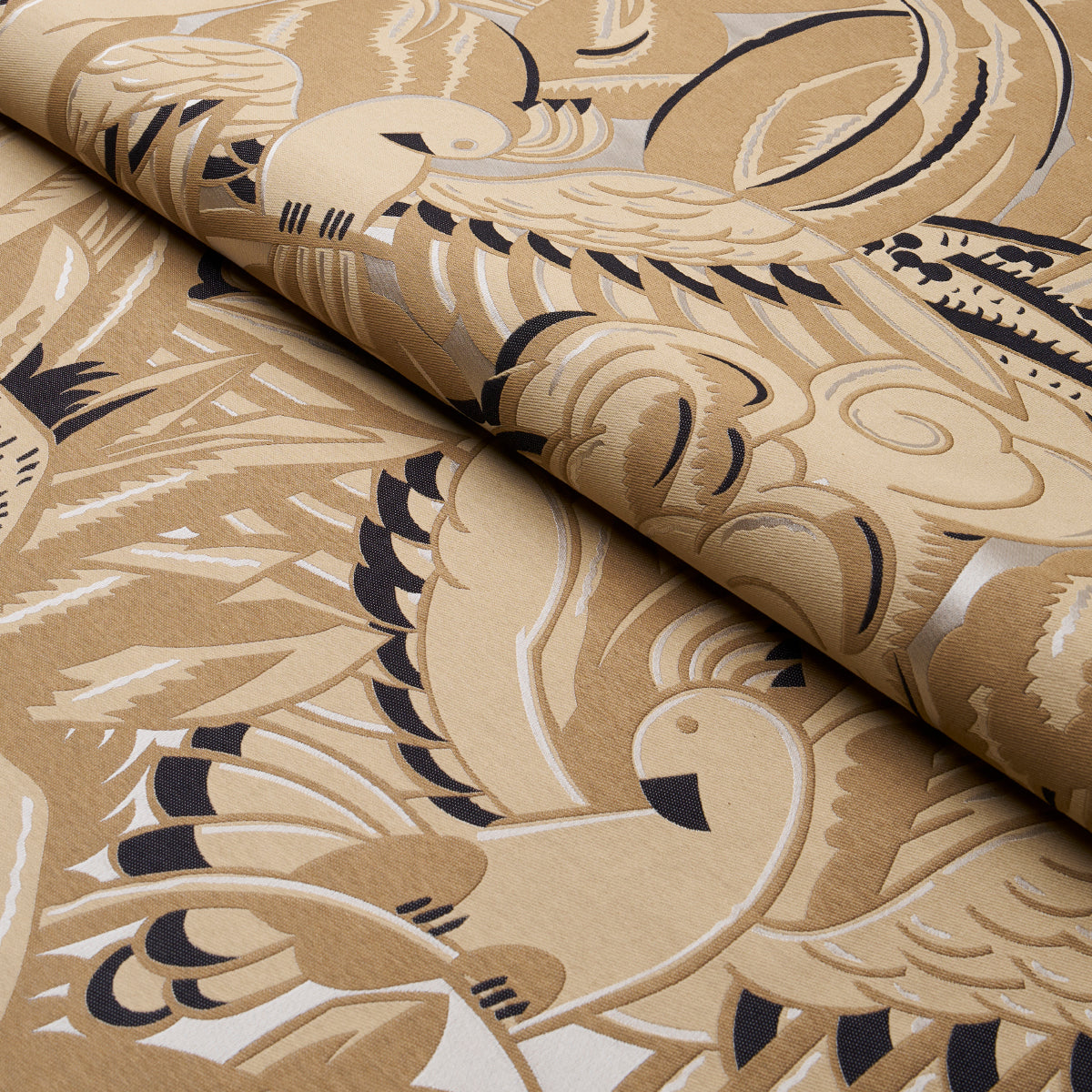 Purchase 83180 | Parrots Moderne, Sandstone - Schumacher Fabric