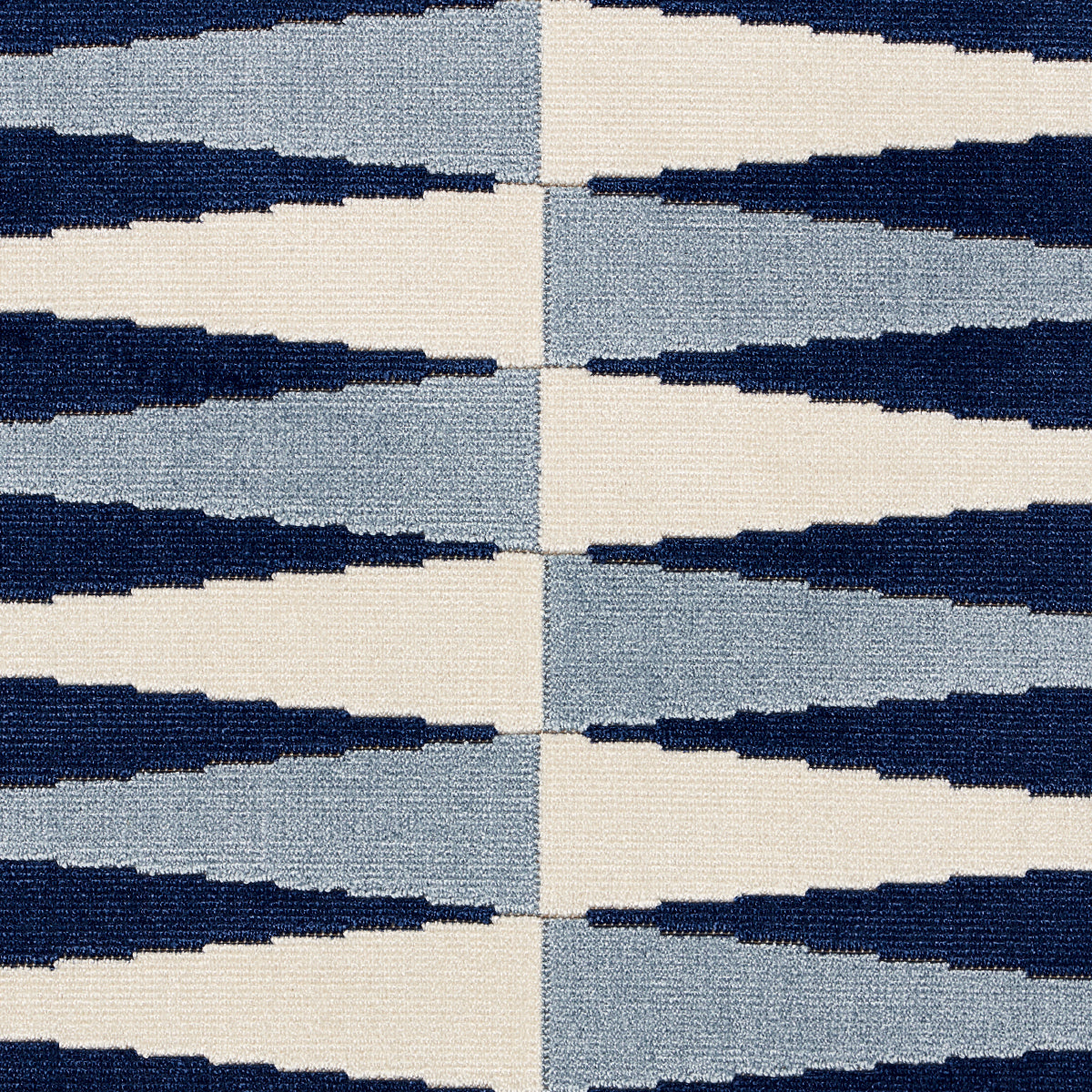 Purchase 83200 | Backgammon Cut Velvet, Blue - Schumacher Fabric