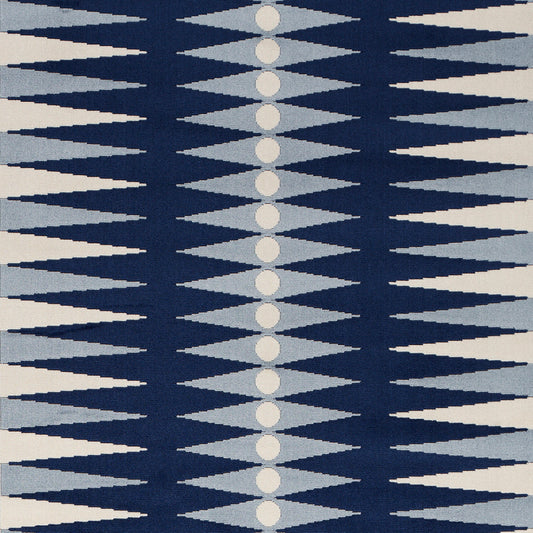 Purchase 83200 | Backgammon Cut Velvet, Blue - Schumacher Fabric