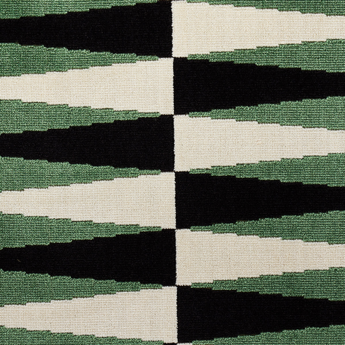 Purchase 83202 | Backgammon Cut Velvet, Green - Schumacher Fabric