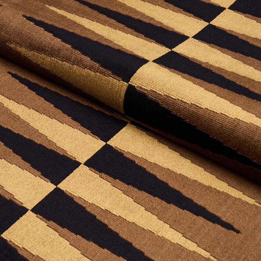 Purchase 83203 | Backgammon Cut Velvet, Ochre - Schumacher Fabric