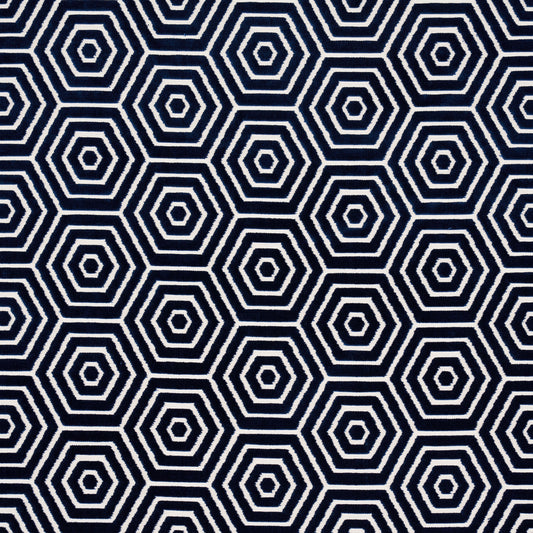 Purchase 83211 | Bees Knees Cut Velvet, Navy - Schumacher Fabric