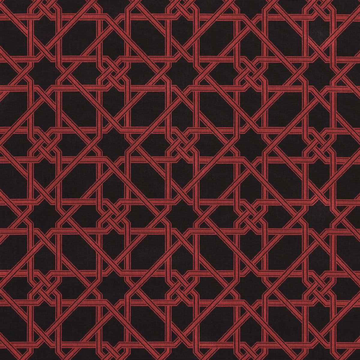 Purchase 83222 | Le Maroc Épinglé, Black And Red - Schumacher Fabric