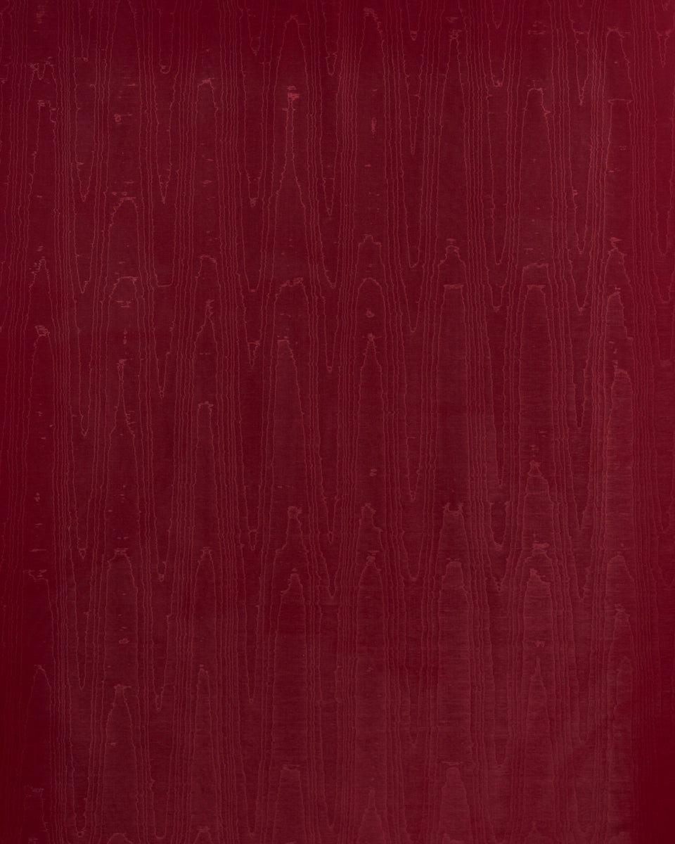 Purchase 83254 | Beau Cotton Linen Moire, Crimson - Schumacher Fabric