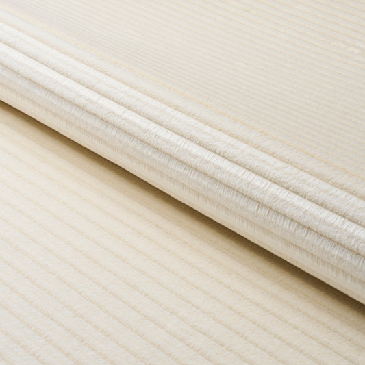 Purchase 83300 | Petite Channeled Velvet, Ivory - Schumacher Fabric