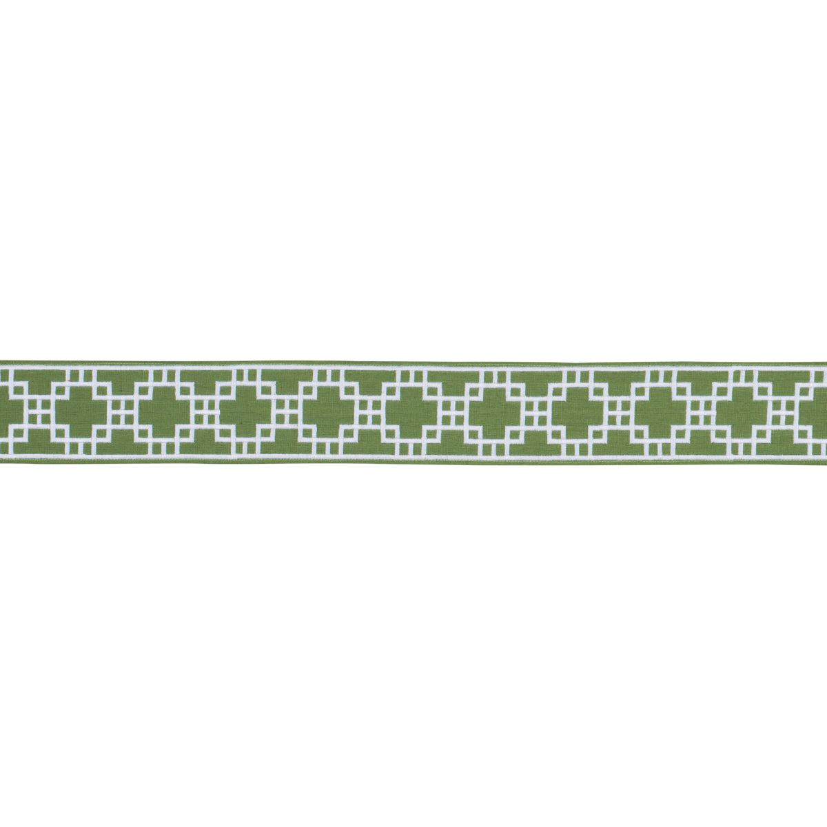 Purchase 83590 | Squared Away Trellis Tape, Green - Schumacher Trim