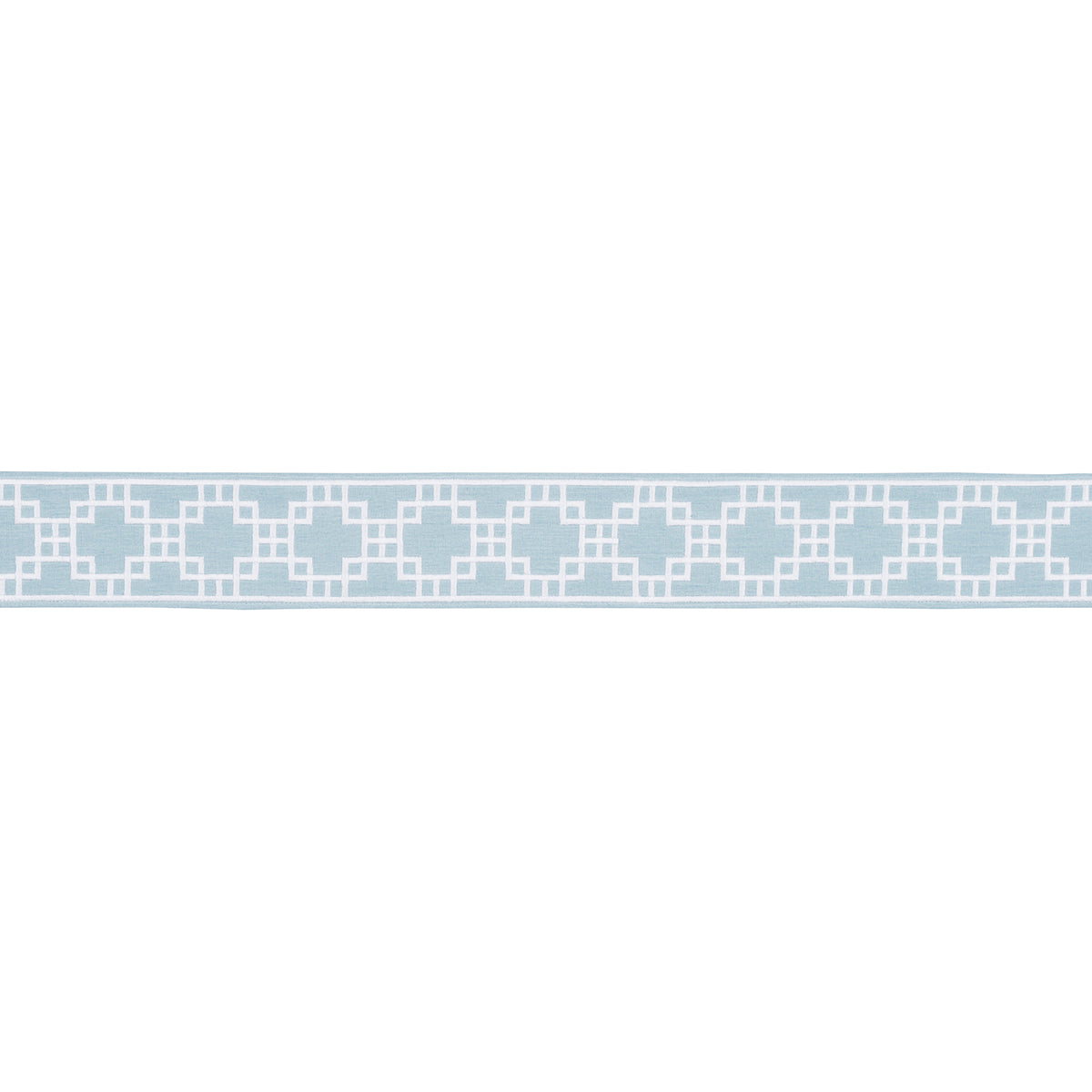 Purchase 83591 | Squared Away Trellis Tape, Sky - Schumacher Trim