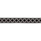 Purchase 83593 | Squared Away Trellis Tape, Black - Schumacher Trim