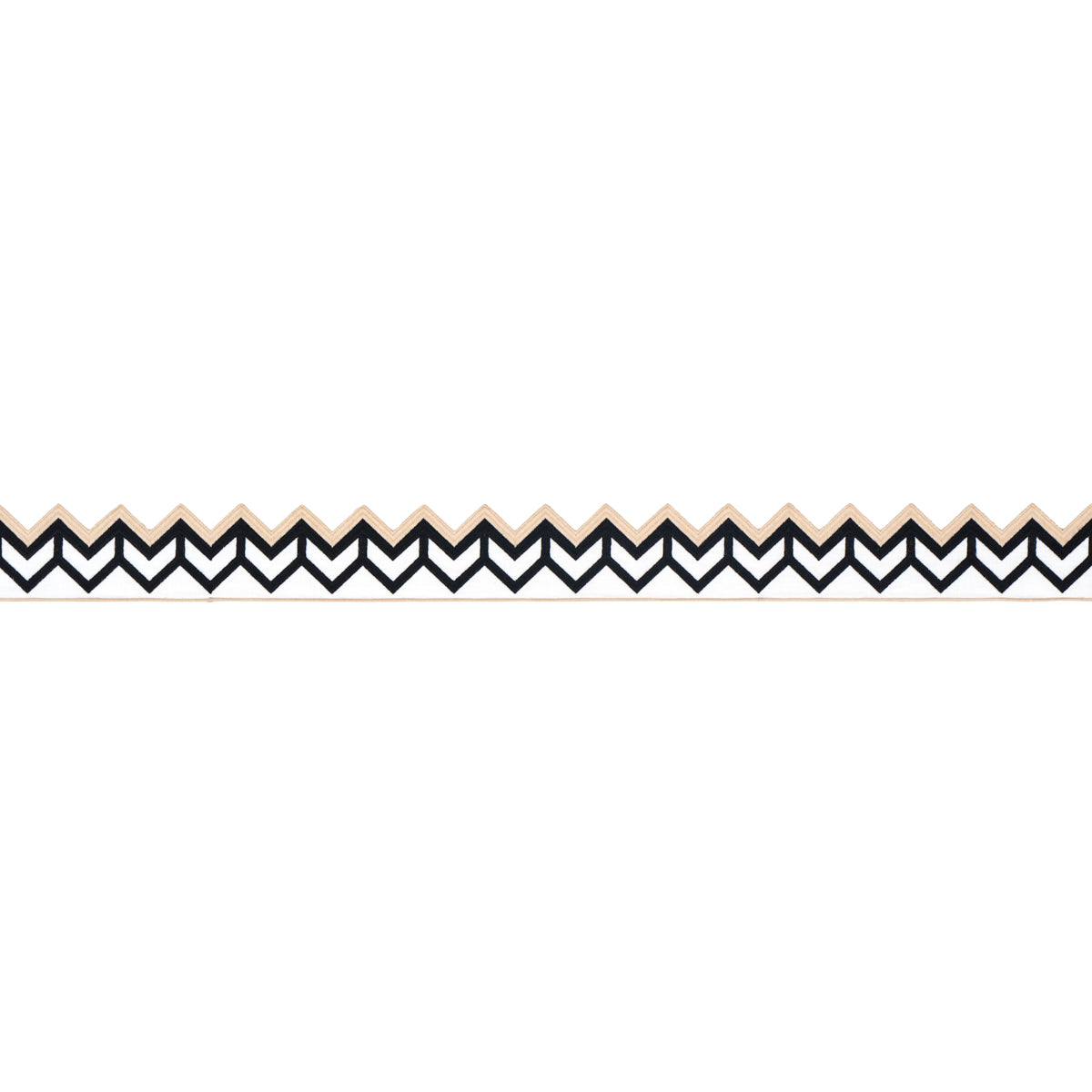 Purchase 83610 | Sparren Embroidered Tape, Black - Schumacher Trim