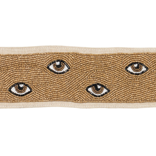 Purchase 83620 | Mind'S Eye Beaded Tape, Brown & Gold - Schumacher Trim