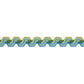 Purchase 83631 | The Twist Embroidered Tape, Peacock - Schumacher Trim