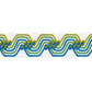 Purchase 83631 | The Twist Embroidered Tape, Peacock - Schumacher Trim
