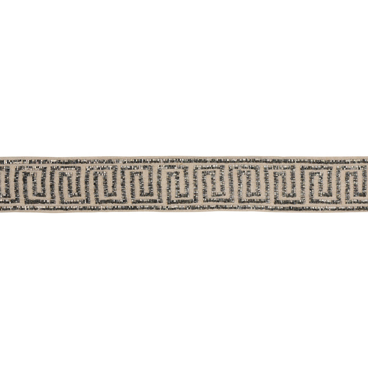 Purchase 83640 | Delphi Beaded Tape, Mercury On Natural - Schumacher Trim