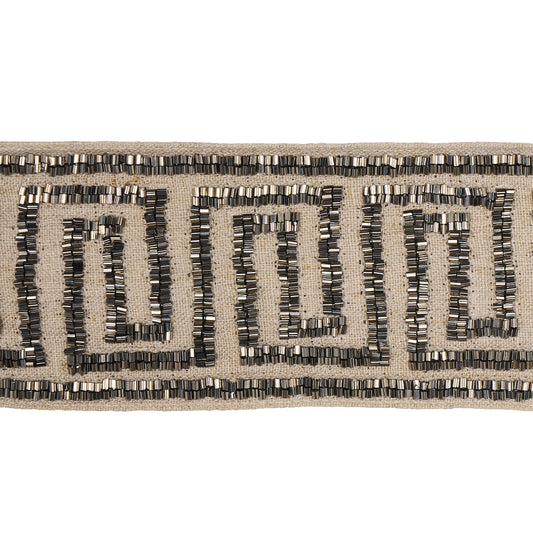 Purchase 83640 | Delphi Beaded Tape, Mercury On Natural - Schumacher Trim