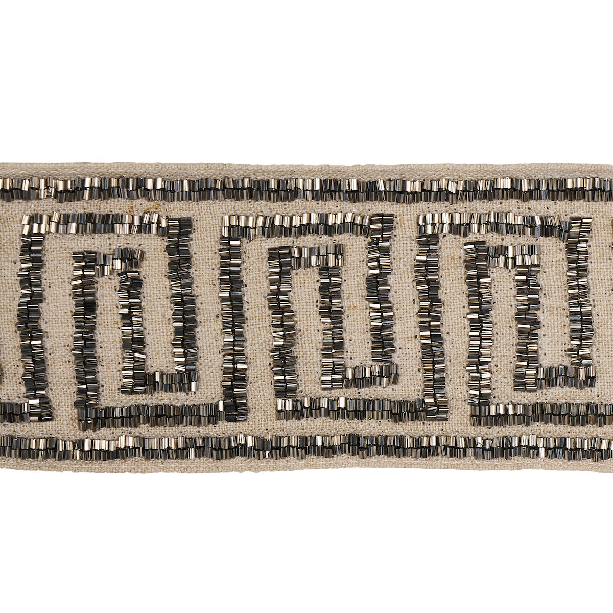 Purchase 83640 | Delphi Beaded Tape, Mercury On Natural - Schumacher Trim