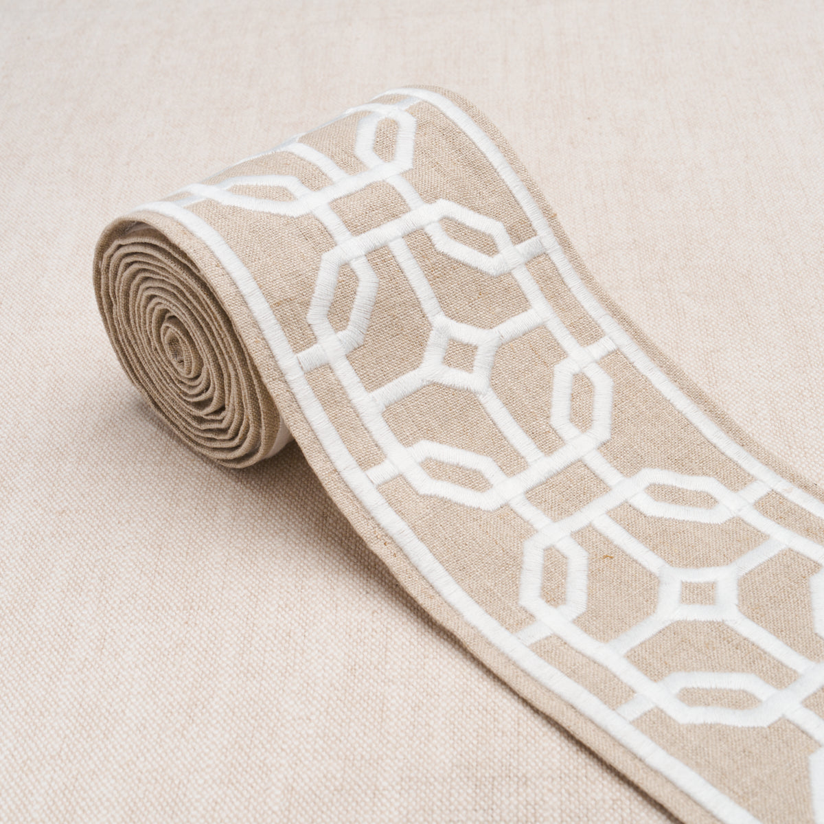 Purchase 83653 | Gazebo Trellis Tape, Natural - Schumacher Trim