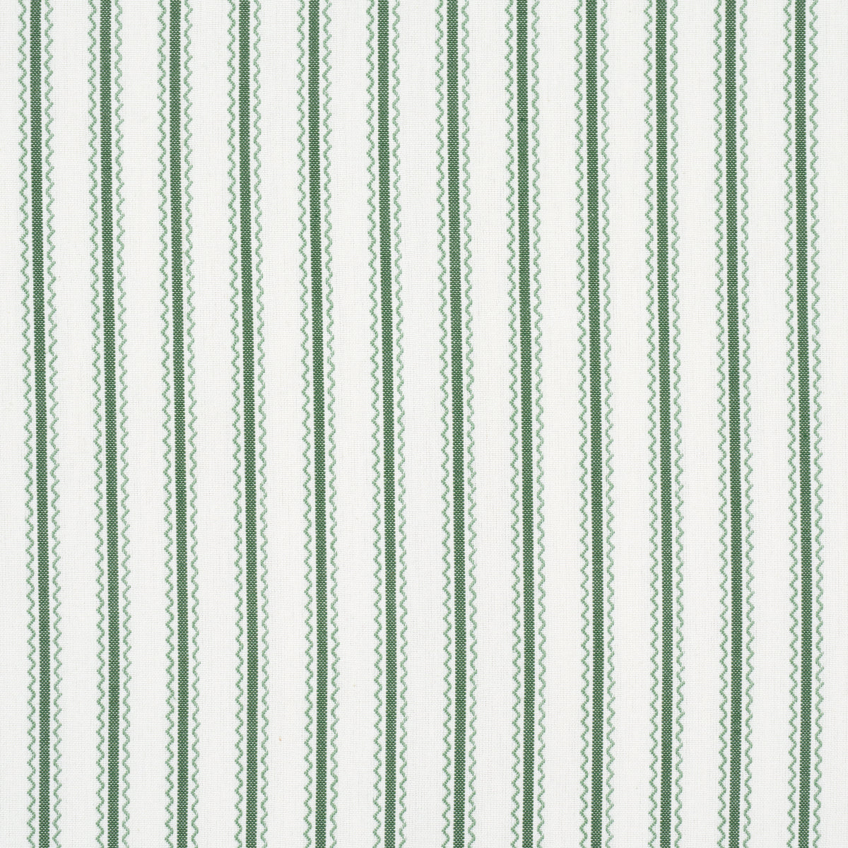 Purchase 83700 | Birdie Ticking Stripe, Leaf Green - Schumacher Fabric