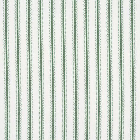 Purchase 83700 | Birdie Ticking Stripe, Leaf Green - Schumacher Fabric