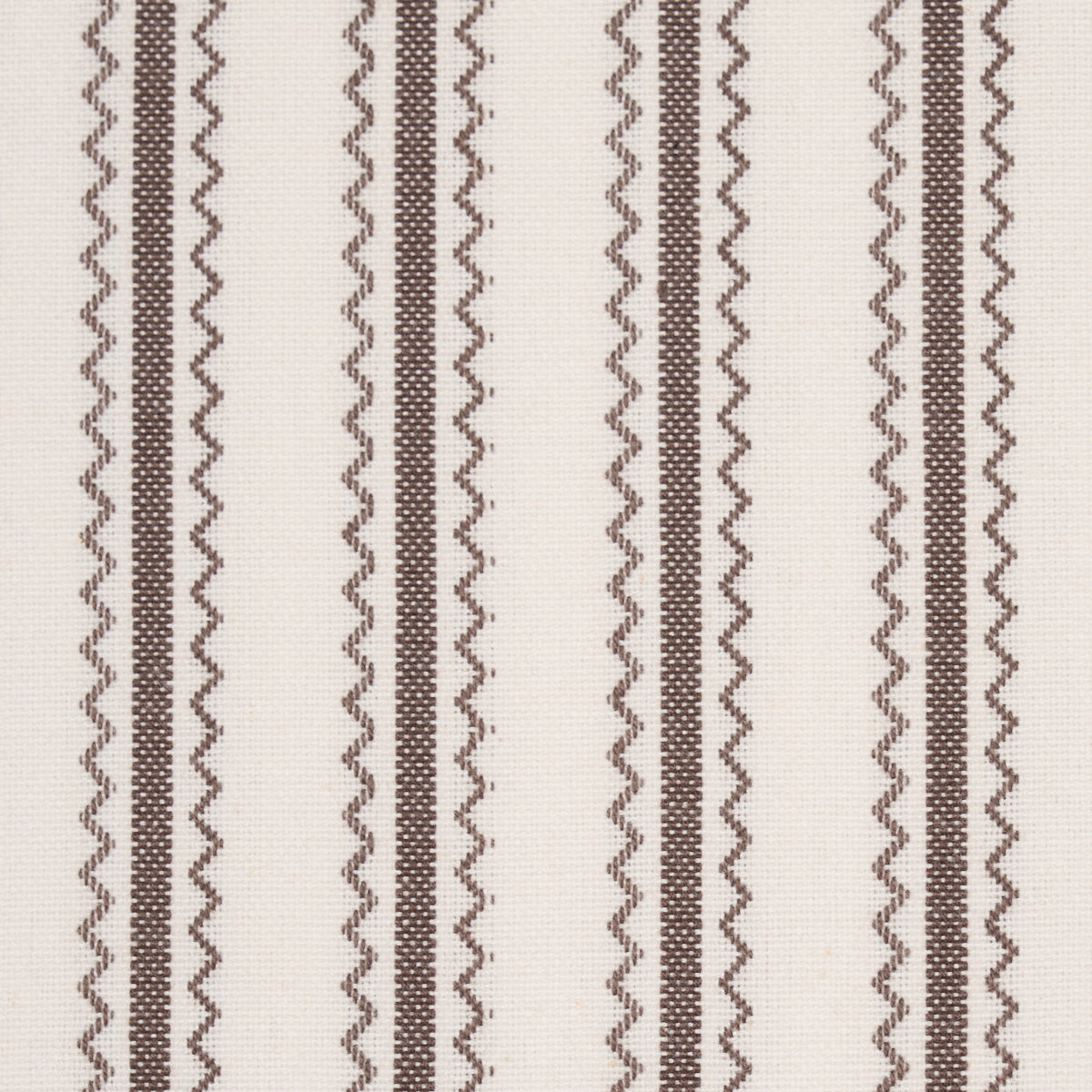 Purchase 83704 | Birdie Ticking Stripe, Brown - Schumacher Fabric