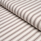 Purchase 83704 | Birdie Ticking Stripe, Brown - Schumacher Fabric