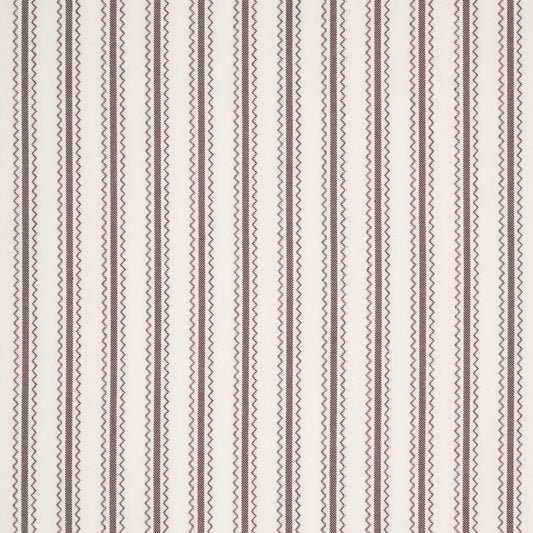 Purchase 83704 | Birdie Ticking Stripe, Brown - Schumacher Fabric